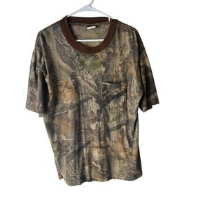 Liberty Vintage 90s Camouflage Pocket T-Shirt Mens Large Regular Outdoor Hunting
